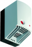 Fan heater, 100-120 VAC, 510 W/650 W, (L x W x H) 100 x 128 x 165 mm, 02701.9-00
