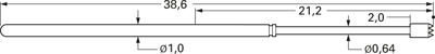 1013/Z-Q-1.6N-AU-1.15 PTR Contact Probes