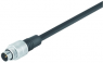 Sensor actuator cable, M9-cable plug, straight to open end, 8 pole, 2 m, PUR, black, 1 A, 79 1461 212 08