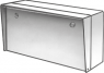 Steel enclosure, (L x W x H) 120 x 300 x 300 mm, light gray (RAL 7035), IP65, 2441-3030-12-07