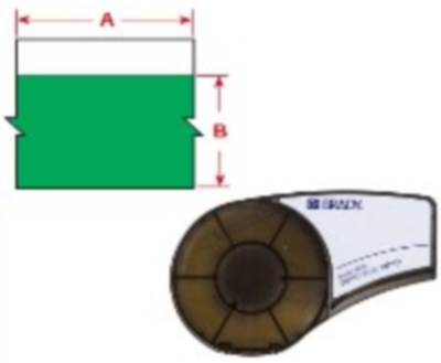 M21-500-595-GN Brady Ink rolls, Writing ribbons