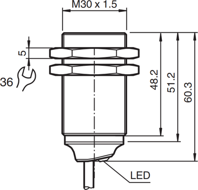 NXB15-30GM50-E2 PEPPERL+FUCHS Proximity Switches, Reed switches Image 2