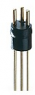 Plug, M8, 3 pole, solder connection, straight, 11654