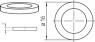 Washer, H 2 mm, inner Ø 10.5 mm, outer Ø 16 mm, steel, galvanized, 3049065