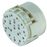 Plug insert, 17 pole, crimp connection, straight for circular connector M23, 09151173001