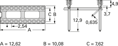 001-1-008-3-G3STF-XT0 MPE-GARRY Semiconductor Sockets, Holders Image 2