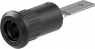 4 mm socket, plug-in connection, mounting Ø 8.2 mm, black, 64.3013-21