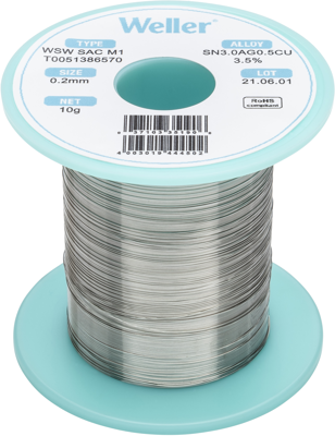 WSW SAC M1 0,2MM 10G Weller Solder Wires Image 1