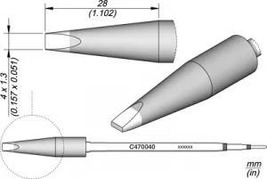 C470040 JBC Soldering tips, desoldering tips and hot air nozzles