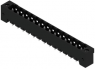 Pin header, 14 pole, pitch 5.08 mm, straight, black, 1820800000