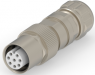 Circular connector, 8 pole, crimp connection, straight, 1-2308323-1