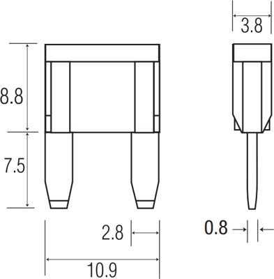 0297010.WXNV Littelfuse Automotive Blade Fuses Image 2