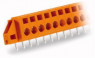 Connector, 8 pole, pitch 5.08 mm, straight, orange, 231-638/017-000