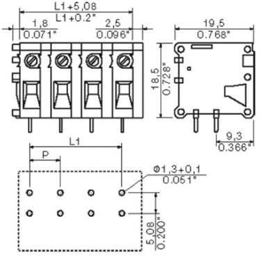 0394060000 Weidmüller PCB Terminal Blocks Image 2