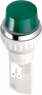 Signal lamp with lamp socket BA9s, 250 V, green, Mounting Ø 18.2 mm