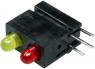 LED signal light, red/yellow, 30 mcd, pitch 2.54 mm, LED number: 2