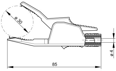 AK 2 B 2540 I BL Hirschmann Test & Measurement Aligator Clips Image 2