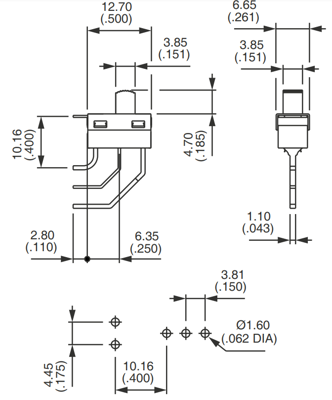 GH36WW00000 APEM Slide Switches and Coding Switches Image 2