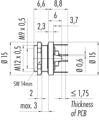 09 0416 30 05 binder Other Circular Connectors Image 2