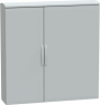 Control cabinet, (H x W x D) 1250 x 1250 x 320 mm, IP44, polyester, light gray, NSYPLAT12123G