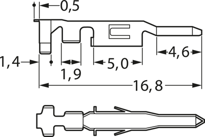 1586316-1 AMP Crimp Contacts Image 2