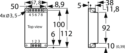 TMDC 60-4812 TRACO POWER DC/DC Converters Image 2