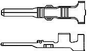 345807-1 AMP Crimp Contacts