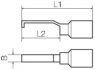 Insulated pin cable lug, 0.25-1.5 mm², 4.6 mm, black