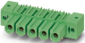 Socket header, 8 pole, pitch 10.16 mm, angled, green, 1969674