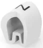 PVC cable maker, imprint "Z", (L) 4.5 mm, max. bundle Ø 5.7 mm, white, EC5690-000