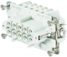 Socket contact insert, 4, 10 pole, equipped, screw connection, with PE contact, 1204100000