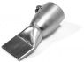 Wide slot nozzle ø 31.5 mm, 40 x 2 mm, 15° angled, reinforced for hot-air blowers, 124.777