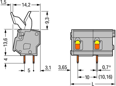 257-610/333-000 WAGO PCB Terminal Blocks Image 2