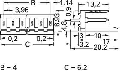 280609-2 AMP PCB Connection Systems