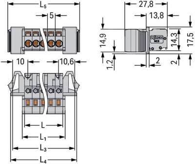 231-110/125-000 WAGO PCB Connection Systems Image 2