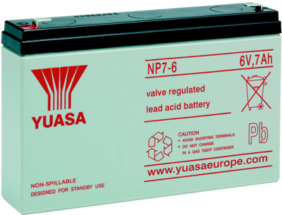 NP7-6 Yuasa Lead-Acid Batteries, Lithium-Ion Batteries Image 1