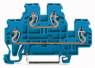 Double level terminal, spring-clamp connection, 0.08-2.5 mm², 2 pole, 24 A, 6 kV, blue, 870-504