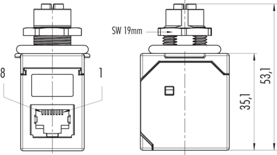 09 5288 00 08 binder Sensor-Actuator Adapter Image 2