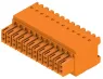 Socket header, 24 pole, pitch 3.5 mm, straight, orange, 1277380000