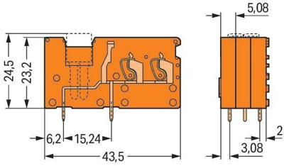 742-176 WAGO PCB Terminal Blocks Image 2