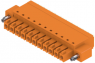 Socket header, 11 pole, pitch 3.81 mm, straight, orange, 1970620000