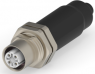 Circular connector, 4 pole, crimp connection, screw locking, straight, 1-2823446-6