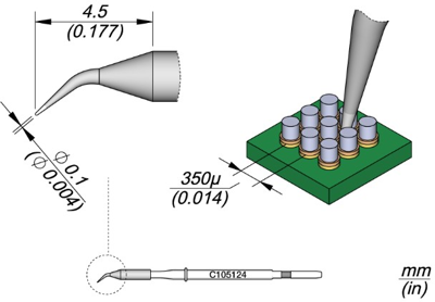 C105124 JBC Soldering tips, desoldering tips and hot air nozzles