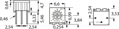 3362P-1-104LF Bourns Electronics GmbH Trimmer Potentiometers Image 2