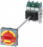 Emergency stop load-break switch, Rotary actuator, 3 pole, 32 A, 690 V, (W x H x D) 60 x 96 x 77 mm, front installation/DIN rail, 3LD5010-0TK13