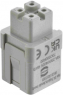 Socket contact insert, 3A, 3 pole, push-in, with PE contact, 09200035101