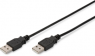 USB 2.0 connection line, USB plug type A to USB plug type A, 1.8 m, black