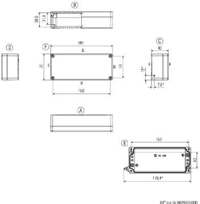 9529160000 Weidmüller General Purpose Enclosures Image 2