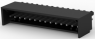 Pin header, 14 pole, pitch 2.54 mm, straight, black, 1-644487-4