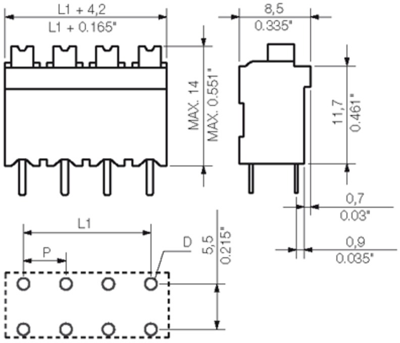 1884810000 Weidmüller PCB Terminal Blocks Image 3